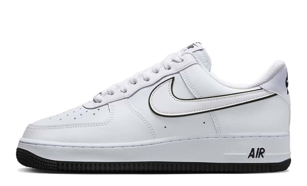 AIR Force 1 Outline Swoosh White Black